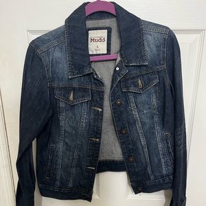 MUDD Jean jacket women’s size large 100% cotton
